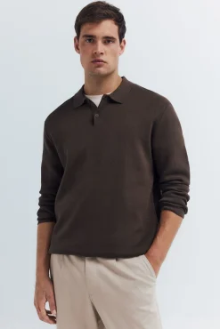 Jersey cuello polo botones