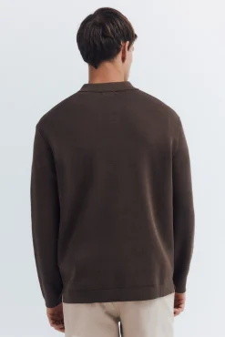 Jersey cuello polo botones