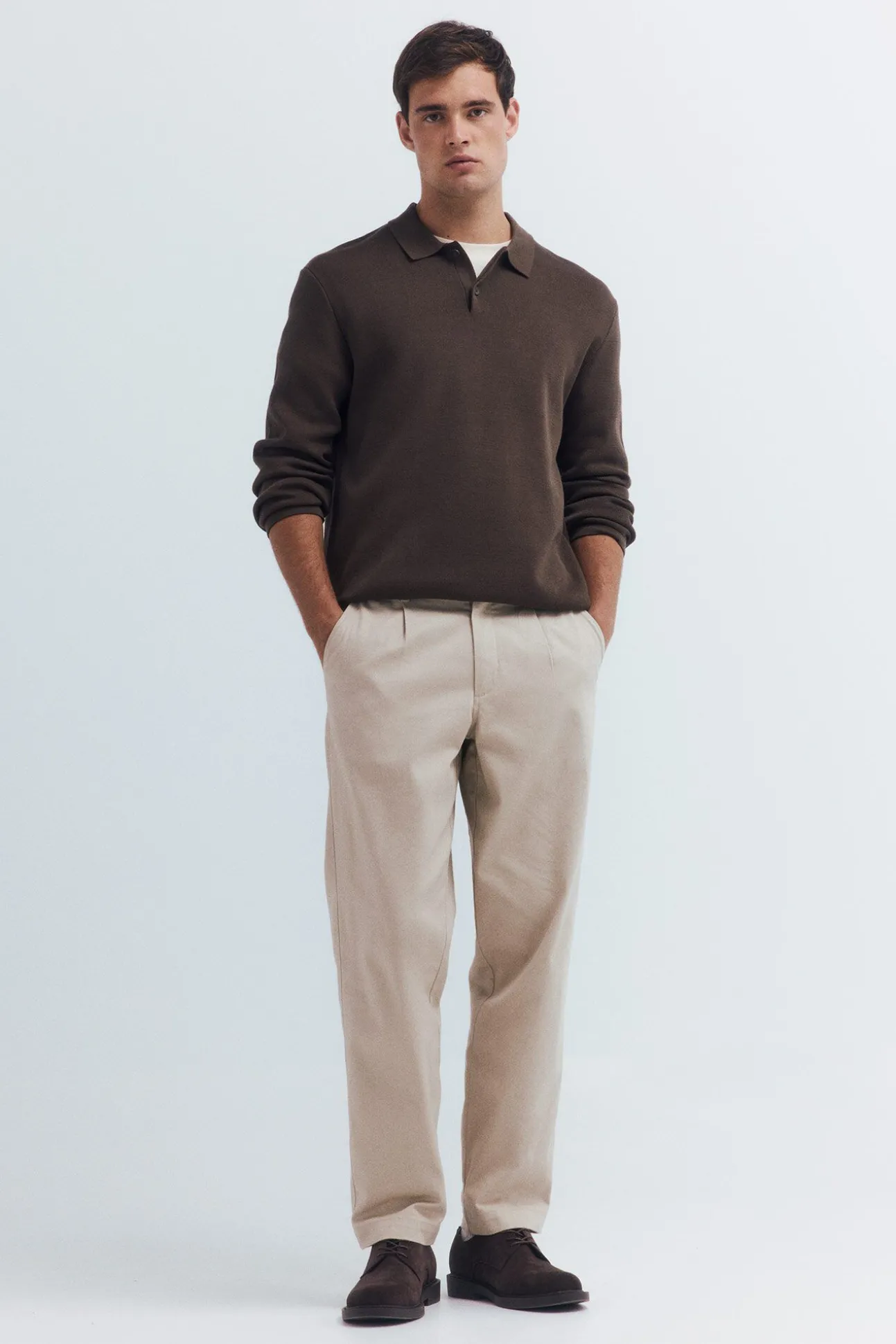 Jersey cuello polo botones