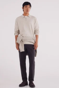 Jersey cuello polo cremallera