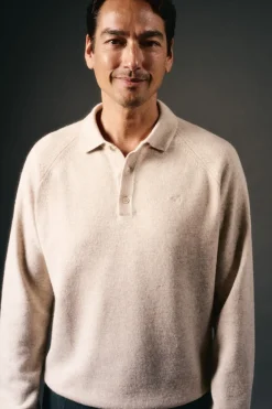 Jersey cuello polo lana