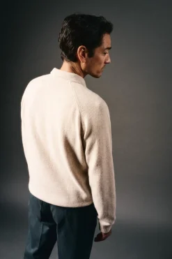 Jersey cuello polo lana