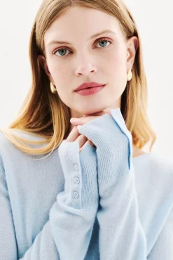 Jersey cuello redondo 100% cachemir