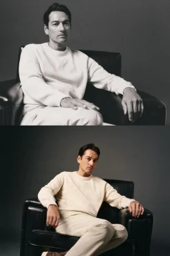 Jersey cuello redondo algodón torzal