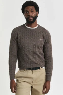 Jersey de algodón con cuello redondo