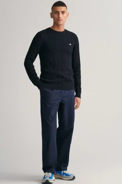 Jersey de algodón con cuello redondo