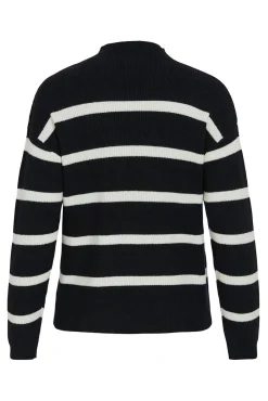 Jersey de canalé con rayas