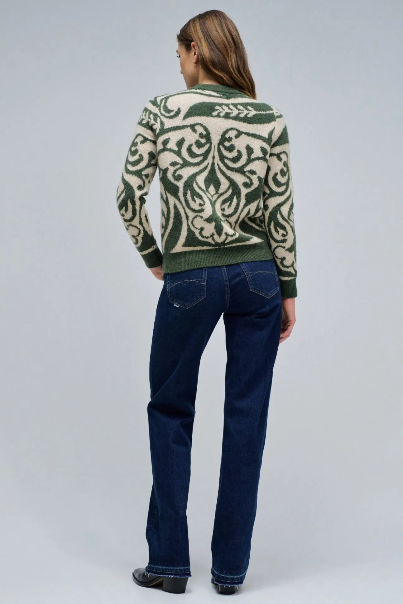 Jersey de lana con jacquard