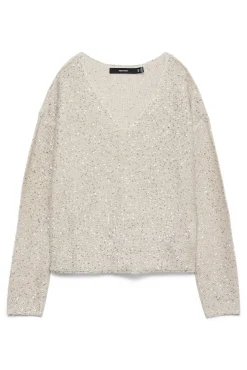 Jersey de lurex y lentejuelas