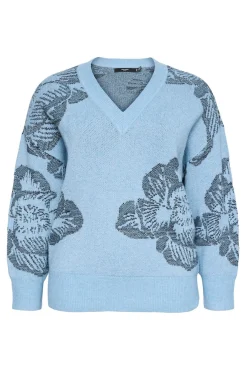 Jersey de manga larga cuello pico Curve