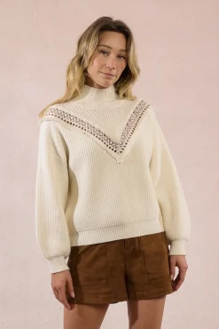 Jersey de manga larga detalle bordado