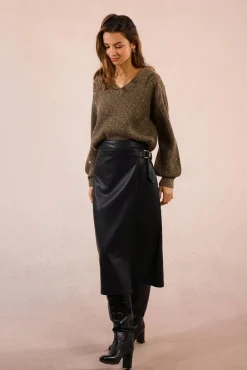 Jersey de manga larga detalle abalorios