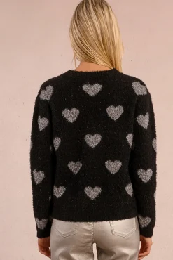 Jersey de manga larga detalle corazones
