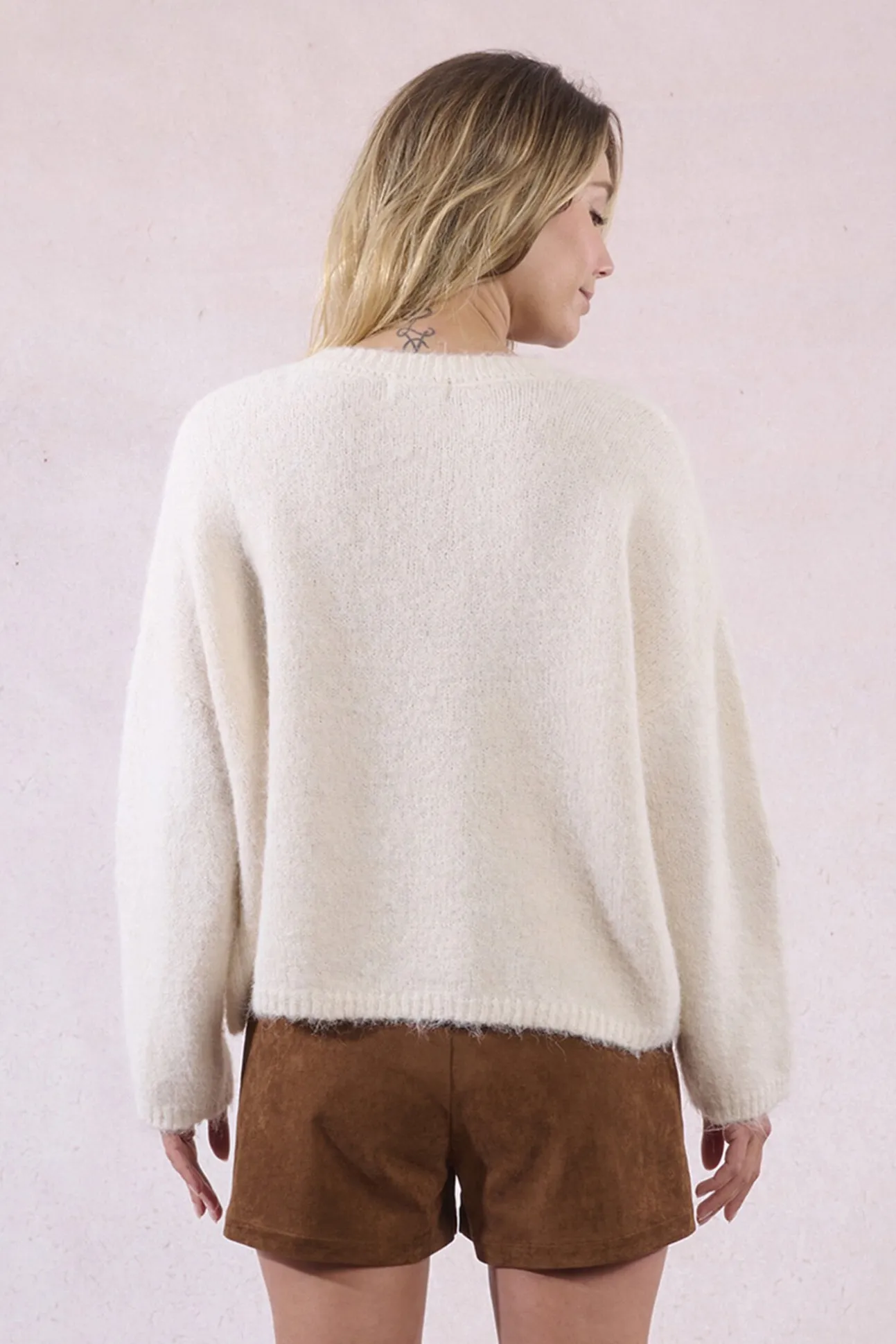 Jersey de manga larga detalle flores