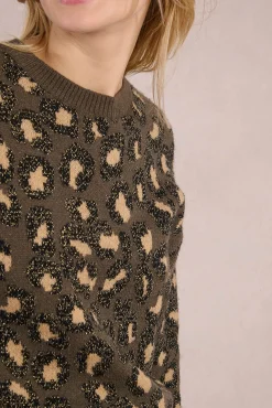 Jersey de manga larga estampado animal