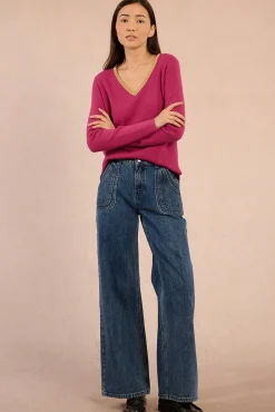 Jersey de manga larga ribete dorado