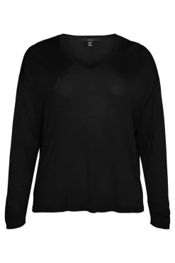 Jersey de manga larga y cuello pico Curve