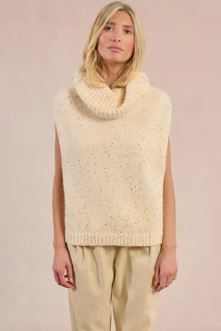 Jersey de manga sisa cuello alto