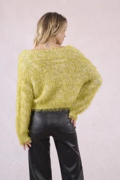 Jersey de mujer de manga larga de peluche