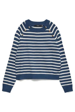 Jersey de punto botones dorados