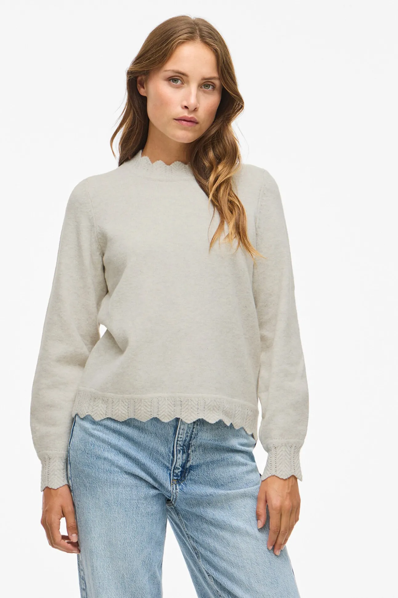 Jersey de punto con cuello perkins