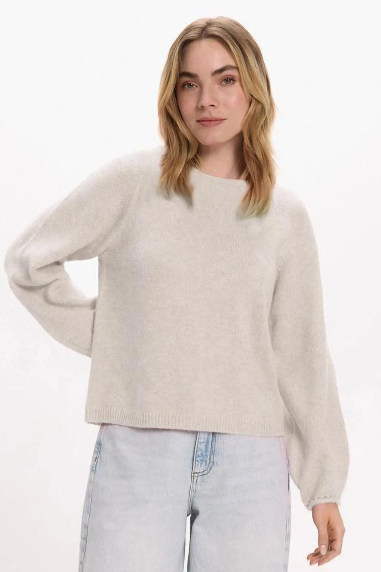 Jersey de punto con detalle en puño