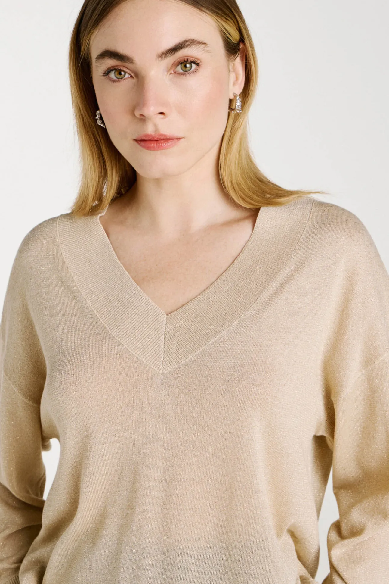 Jersey de punto con glitter