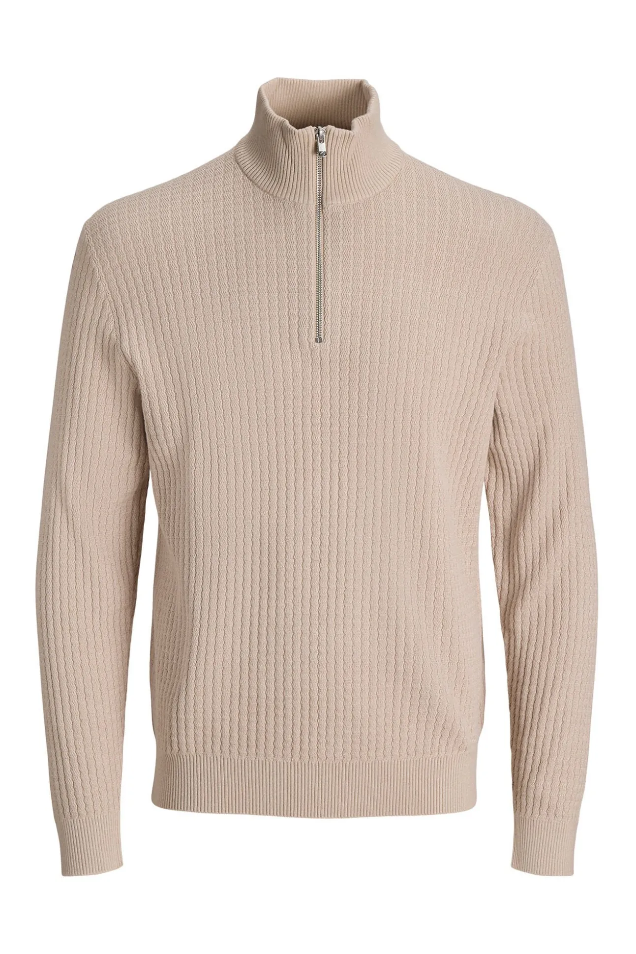 Jersey de punto cuello cremallera