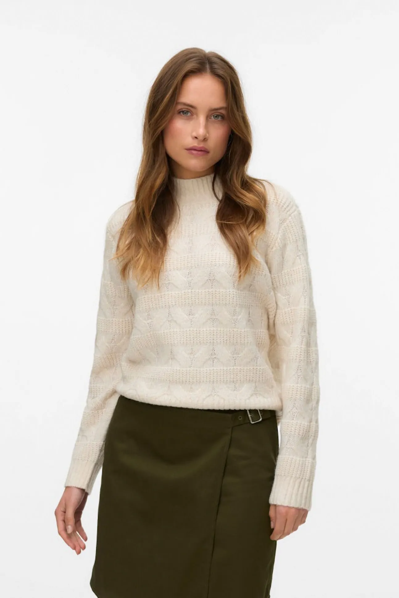 Jersey de punto cuello subido