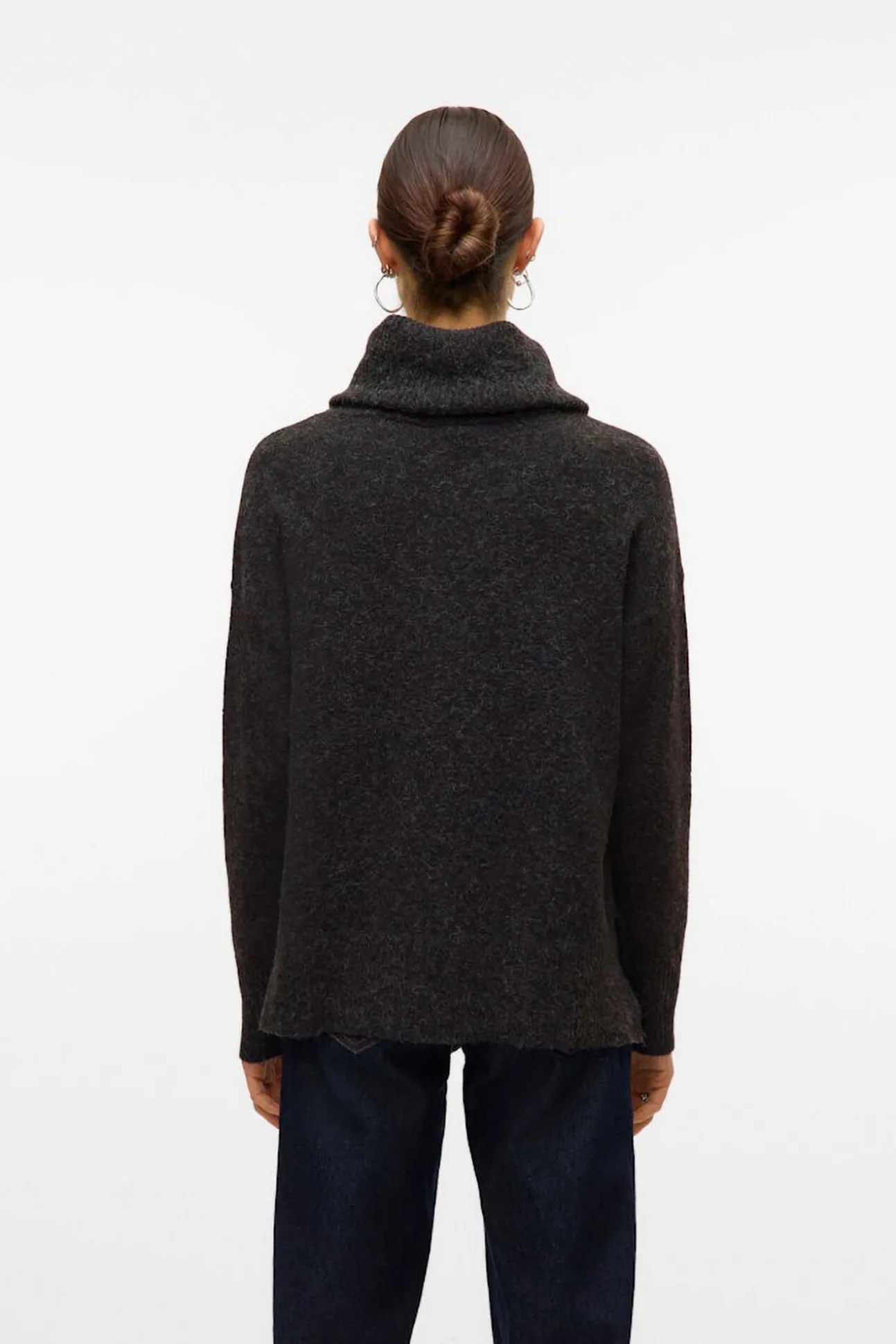 Jersey de punto cuello vuelto