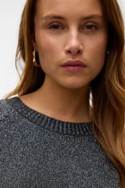 Jersey de punto de mujer con lurex