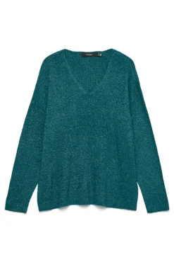 Jersey de punto fino de mujer con brillos