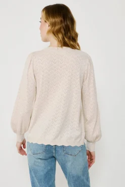 Jersey de punto pointelle