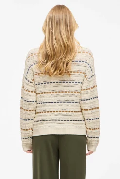 Jersey de rayas con calados