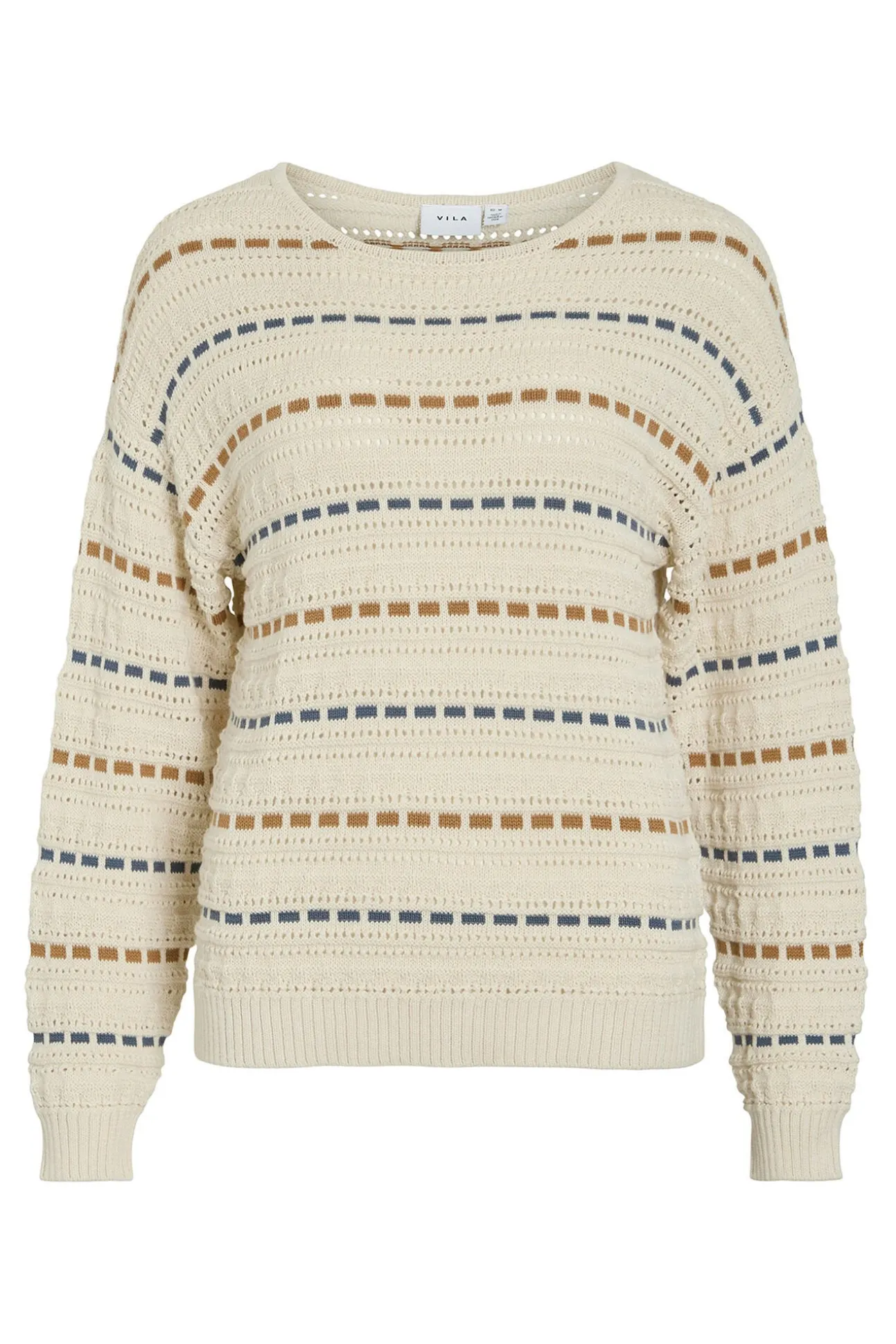 Jersey de rayas con calados