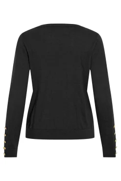 Jersey de viscosa con botones en los puños