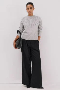 Jersey delantero lentejuelas.