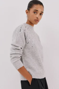 Jersey delantero lentejuelas.