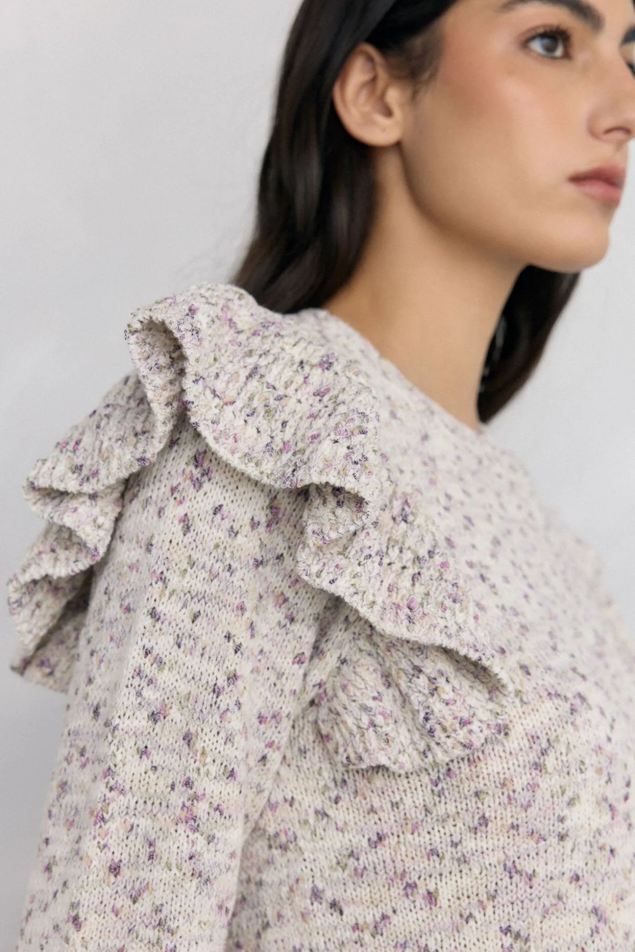 Jersey fantasía multicolor volante