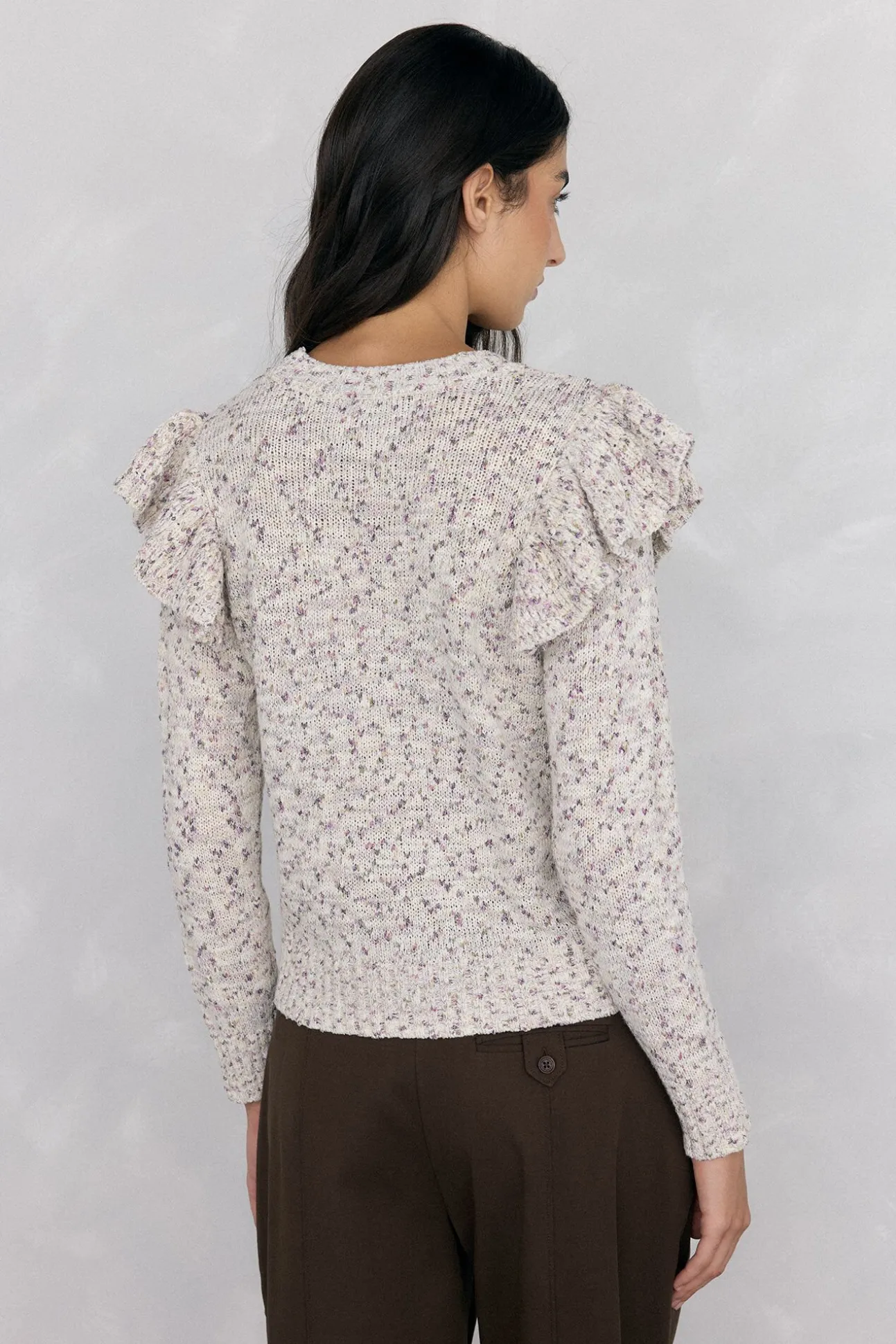 Jersey fantasía multicolor volante