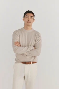 Jersey fino algodón premium cuello redondo