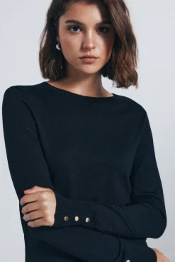 Jersey fino botones puños