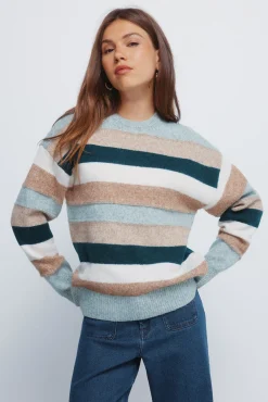 Jersey franjas relieve multi color