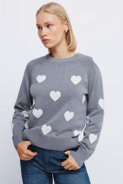 Jersey intarsia corazones
