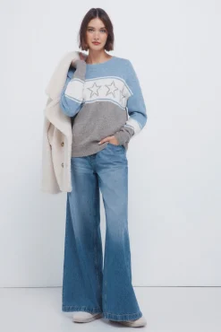 Jersey intarsia estrellas