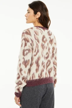 Jersey jacquard animal print