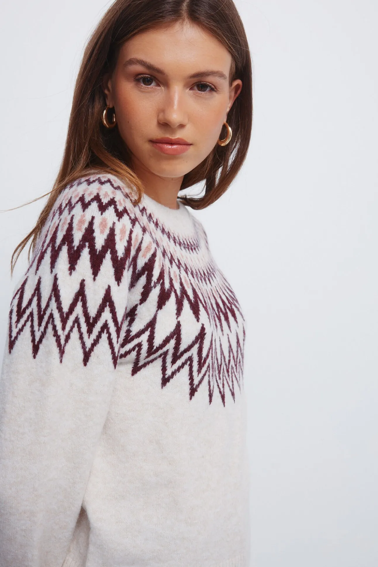 Jersey jacquard cenefas