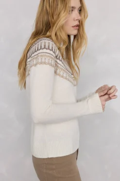 Jersey jacquard geométrico