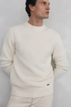 Jersey lana estructura cuello redondo