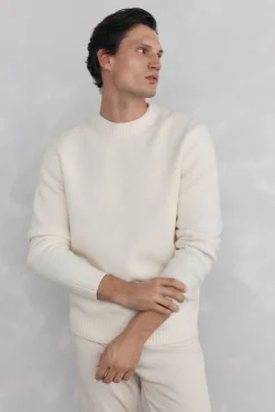 Jersey lana estructura cuello redondo